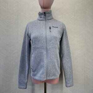 Marmot Mountain Works  Drop Line Grey  Fleece  Full Zip Jacket  Womens Size XS